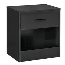 Modern Accent End Table with Drawer and Storage Shelf, Sofa Side Table for Li...