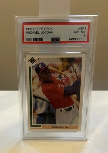 1991 Upper Deck Michael Jordan Rookie RC Baseball PSA 8 Centered Fresh Grade!