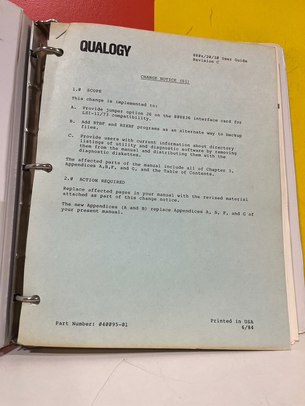 QUALOGY 700177-m 880x/20/30 880x/20/30 User Guide