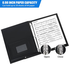 Choral Music Holder Sheet Folder Handle Strap Binder Choir Singer Stage