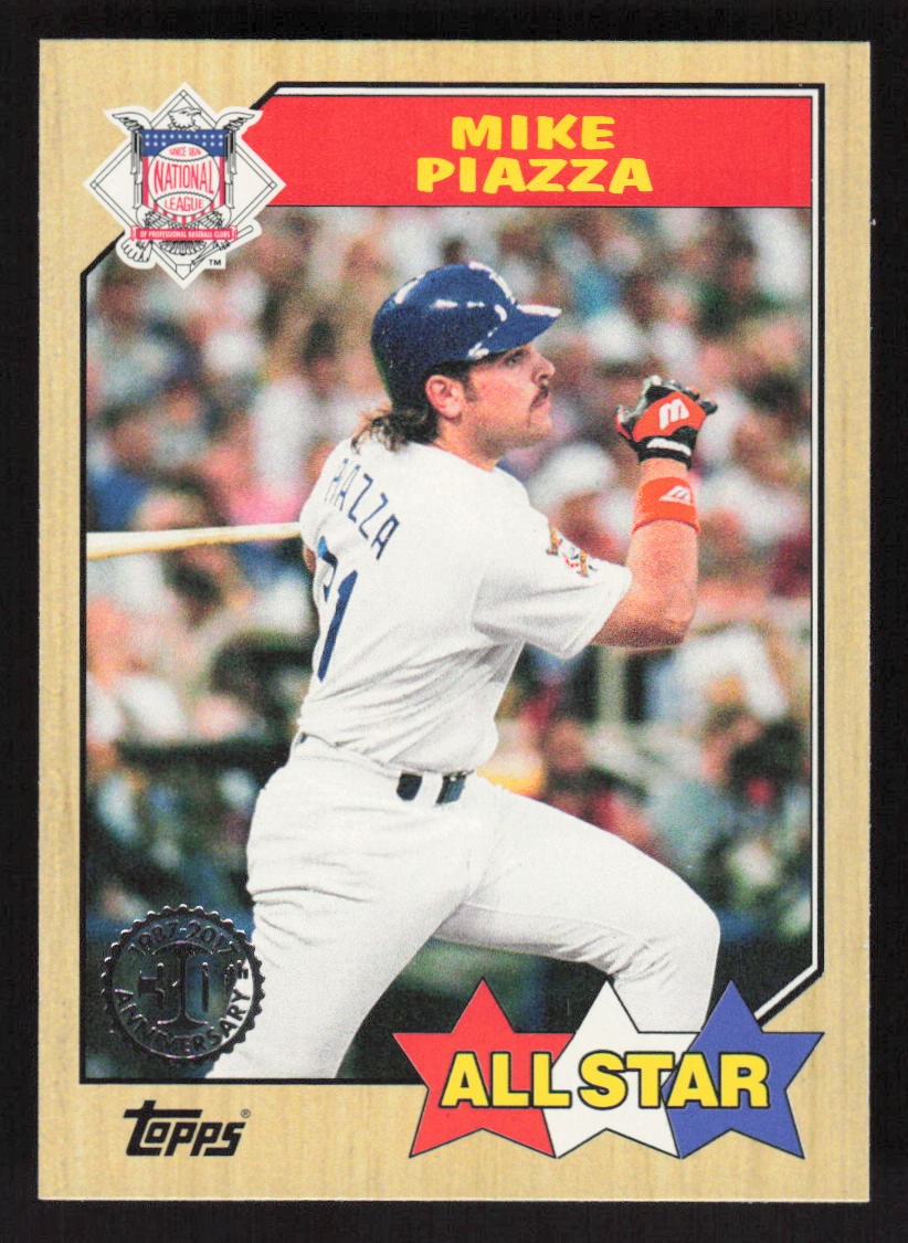 2017 Topps 1987 Topps Baseball 30th Anniversary Mike Piazza #87-168 Dodgers