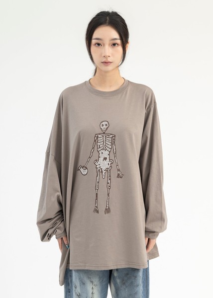 Magliano T-Shirt Mens Unisex Medium Long Sleeve Pompei Twisted Tee Oversized 