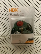 🕋 Indoor 6 Ft Extension Cord W/On/Off Foot Switch HDX Christmas Tree Switch🆕