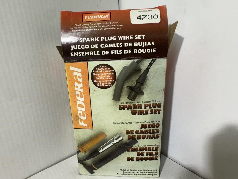 Conjunto de fios de vela de ignição Federal 4730 1971-1987 Subaru 1.6L 1.8L-H4 - Imagem 3 de 3