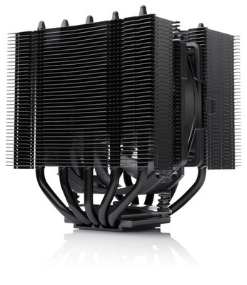 Noctua NH-D12L chromax.Black CPU Cooler, Dual-Tower Air Cooling, 145mm Low-Profi