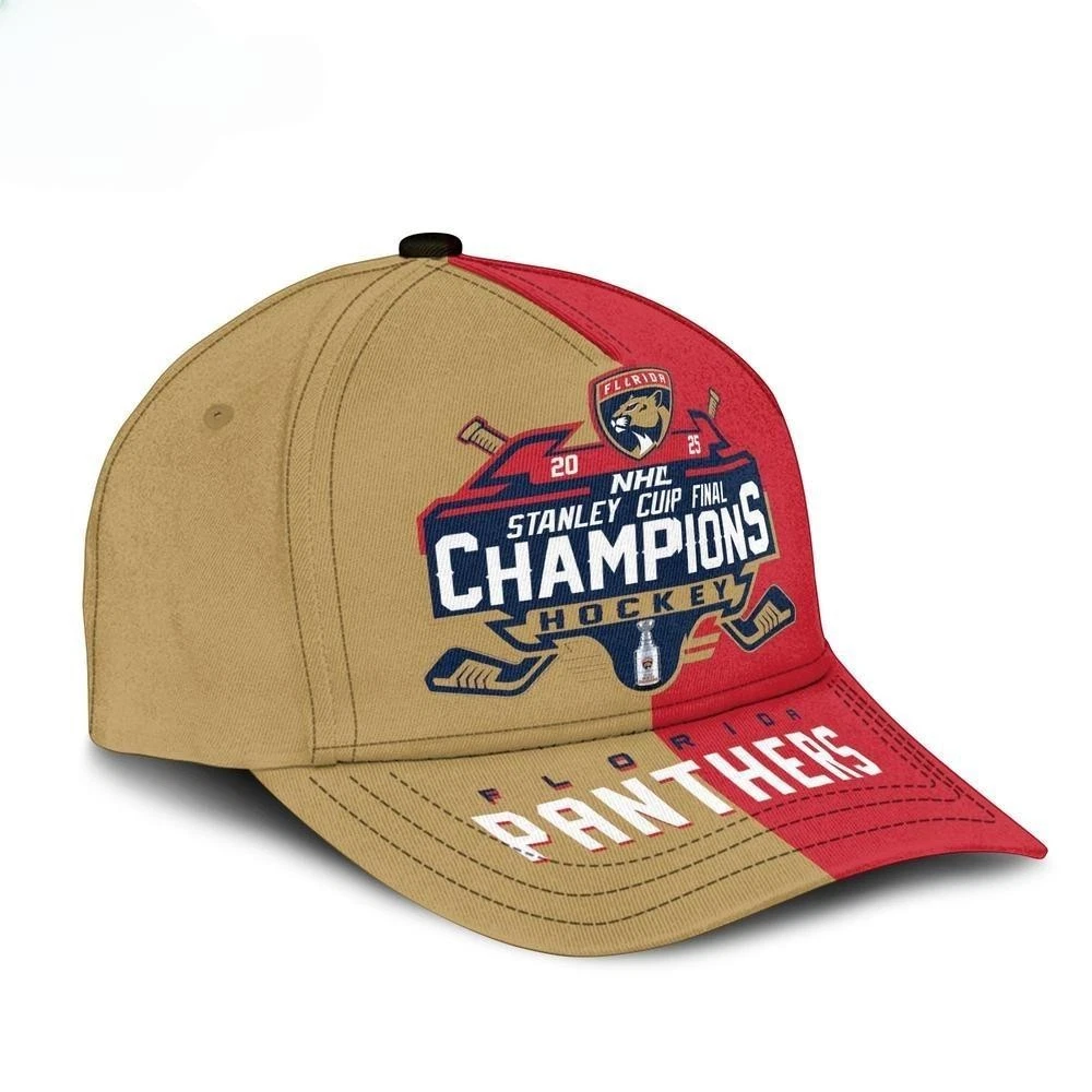 Florida Panthers Stanley Cup Final Champions Cap 2025