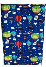 Kids Weighted Blanket Hot Air Balloons 7 lbs. 41" x 60" Cotton Shell