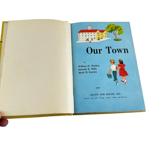 1957 Our Town Primer -Sheldon Basic Reading Series -Allyn & Bacon, Illustrations - Picture 6 of 16
