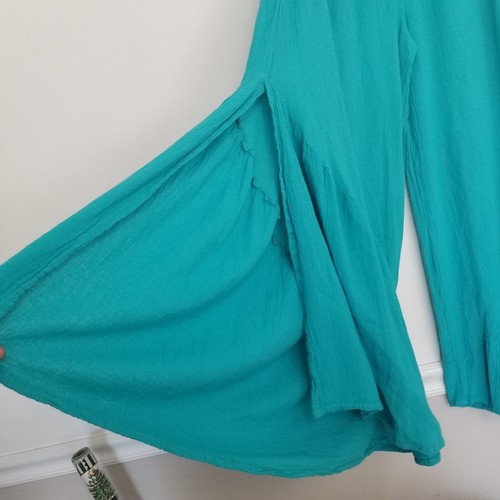 Oh My Gauze Cotton Breeze Reef Pants in Aqua Size 2 / L/XL - Picture 3 of 8