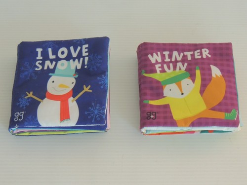 Giggle & Grow By Bendon Winter Fun Crinkle Book= I LOVE SNOW TWO BOOKS