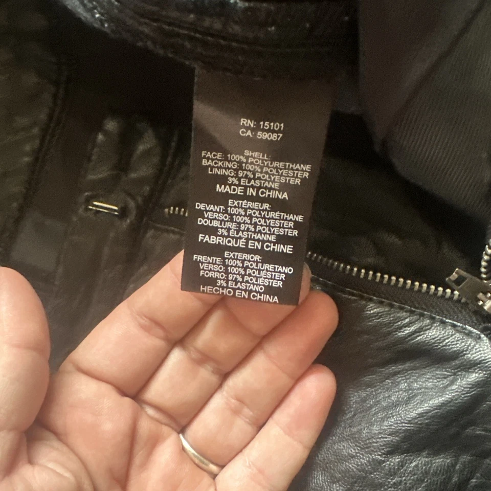 Dolce Vita из искусственной кожи нарядные шорты карманы черный размер L - Изображение 4 из 4