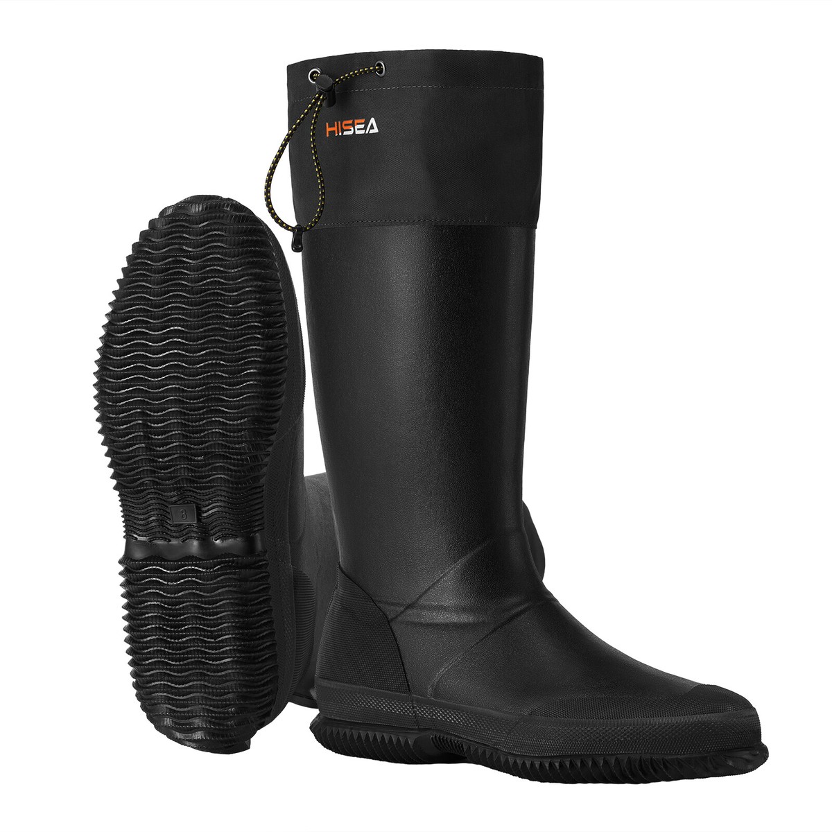 Mens Rain Boots HISEA Men's Ankle Rain Boots Waterproof Garden