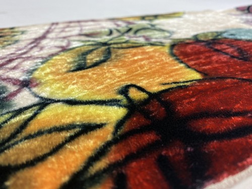 Hand-painted Velvet Scarf Colorful Fruit Lisa Kiss Artist Wearable Art Vibrant - Picture 10 of 10