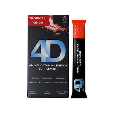 4D Clean Energy Amino-Vitamin-Energy-Supplement 25 Units In 1 Pack