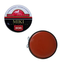 MIKI Brown Renovating Shoe Boot Trainer Smooth Polish 50 ml Tin MRRP