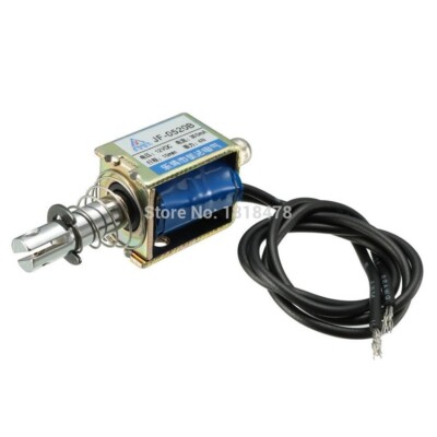 Elettromagnete Solenoide DC 12V / 24V &ndash; Attuatore Lineare Push-Pull, Corsa 5-20mm (Scegli Tensione E Corsa)