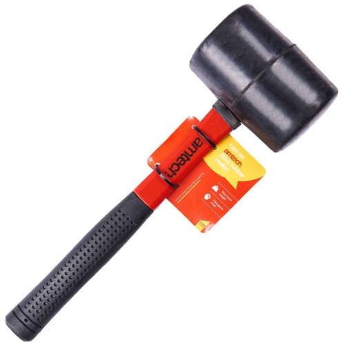 Dapetz 32oz Rubber Mallet - Non-Marking Head With Fiberglass Handle For DIY And Paving
