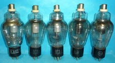 5 Mixed Lot RCA 866A Rectifier Tubes Test Good Foil D Getter