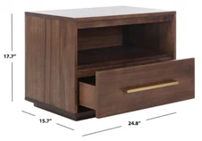 Safavieh POESY 1 DRAWER NIGHTSTAND, Reduced Price 2172749899 SFV7200B