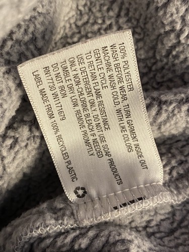 More Than Magic Girls Small 6/6X Gray Leopard One Piece Hooded Pajama Lounger - Picture 5 of 11