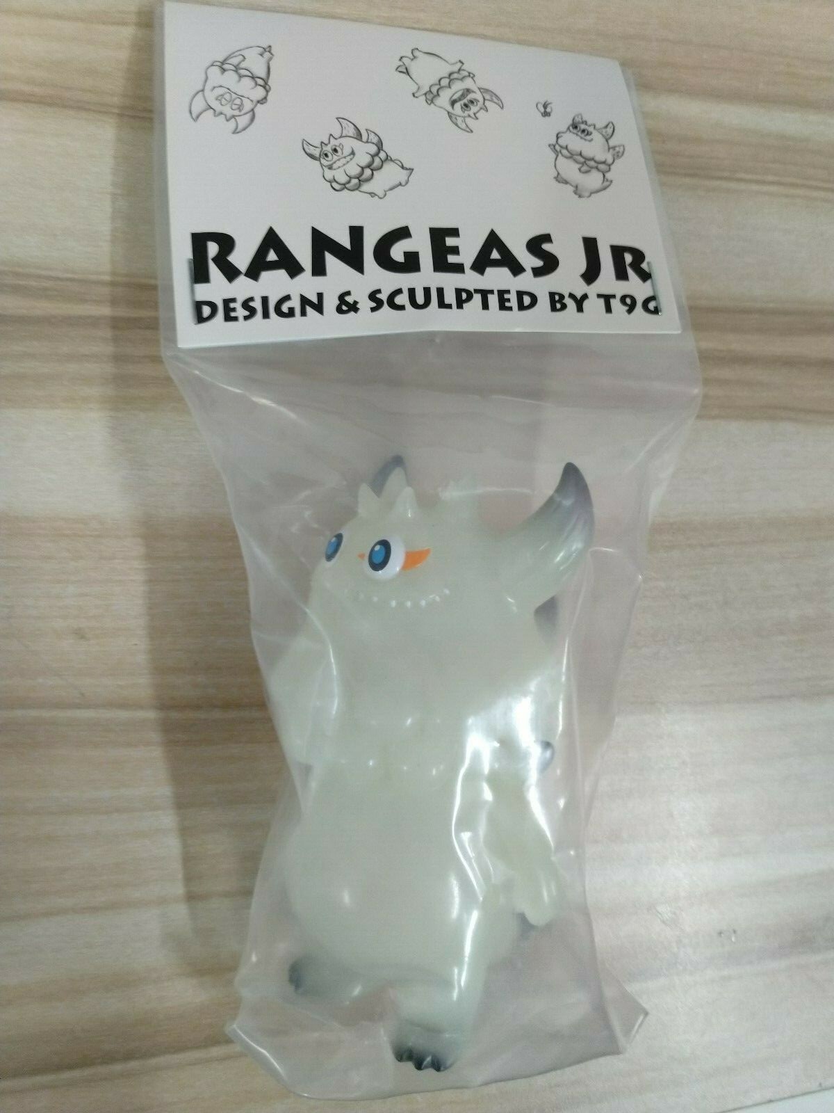 T9G RANGEAS Junior Rangeas Jr Sofubi Vinyl Figure Kaiju GID Glow in the  Dark Ver