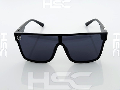 Quiksilver SciFi Shield Sunglasses Gloss Black Frame Dark Smoke Single Lens