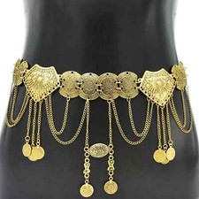 Boho Bikini Coin Tassel Belly Dance Waist Chains for Women Festival Accessories