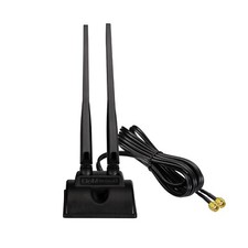 WiFi 6E Antenna Tri-Band 6GHz 5GHz 2.4GHz RP-SMA Magnet Mount for PC Desktop