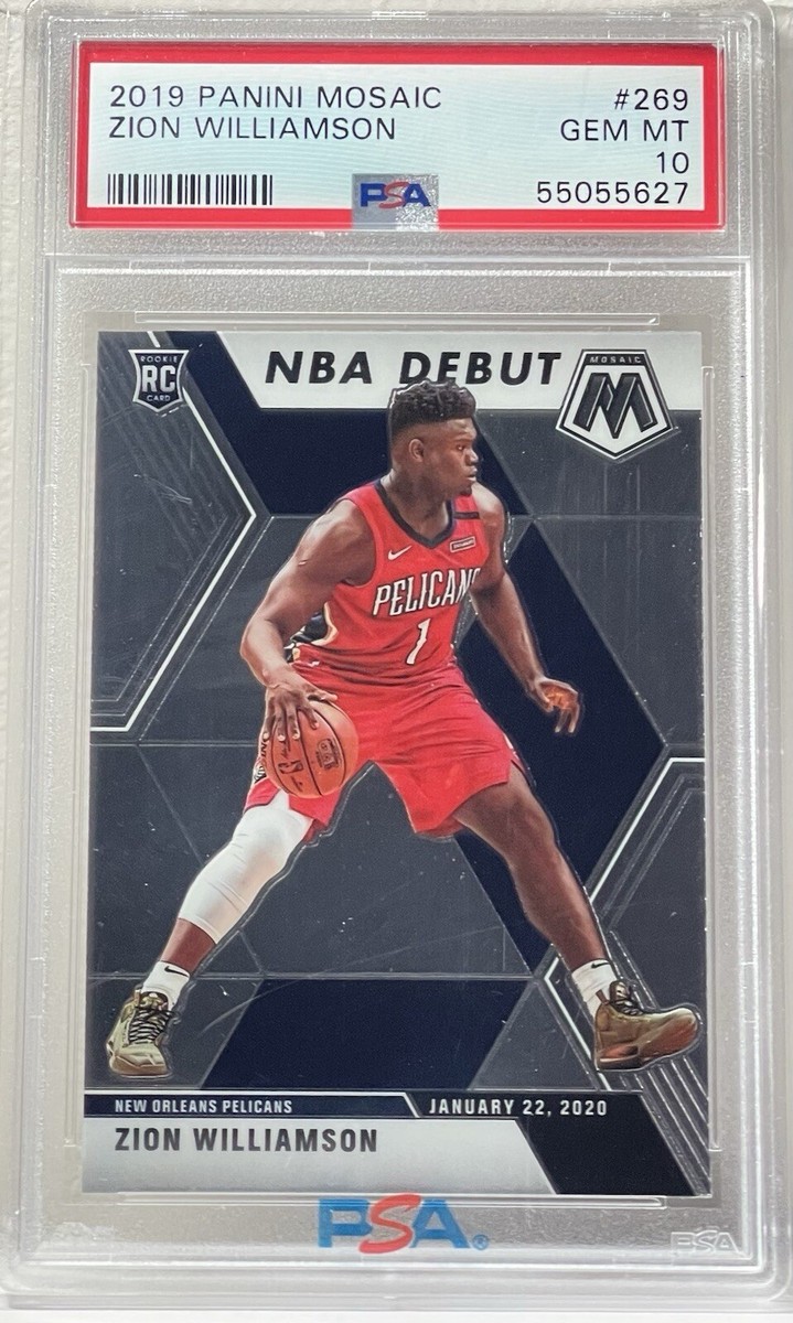 2019-20 Mosaic Zion Williamson NBA Debut Rookie RC #269 PSA 10