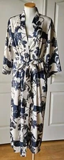 Ronner Sport Size XL Boutique Equestrian Horse Print Long Robe Sleepwear Rönner