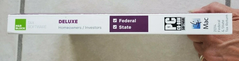 2014 H&R Block Tax Software Federal & State Deluxe Investors Homeowners - Image 4 of 4