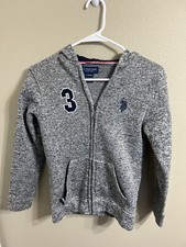 us polo assn Boys Hoodie Grey 14/16 Large