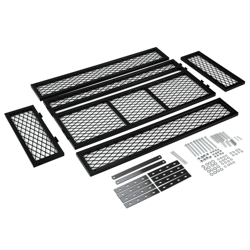 Powder Coated Universal For ATV Front Drop Cargo Basket Rack Storage Carrier Kit - Picture 24 of 24