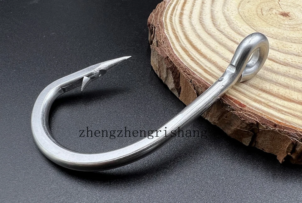 20/50Pcs Stainless Steel Saltwater Fishing Hooks Big Game Sharp Hook 2/0-12/0# - image 4 of 4
