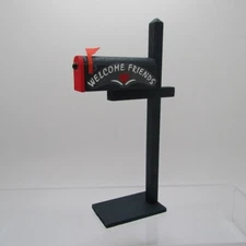 Dollhouse Miniature 4 1/4" Wood Country Mailbox IM66090