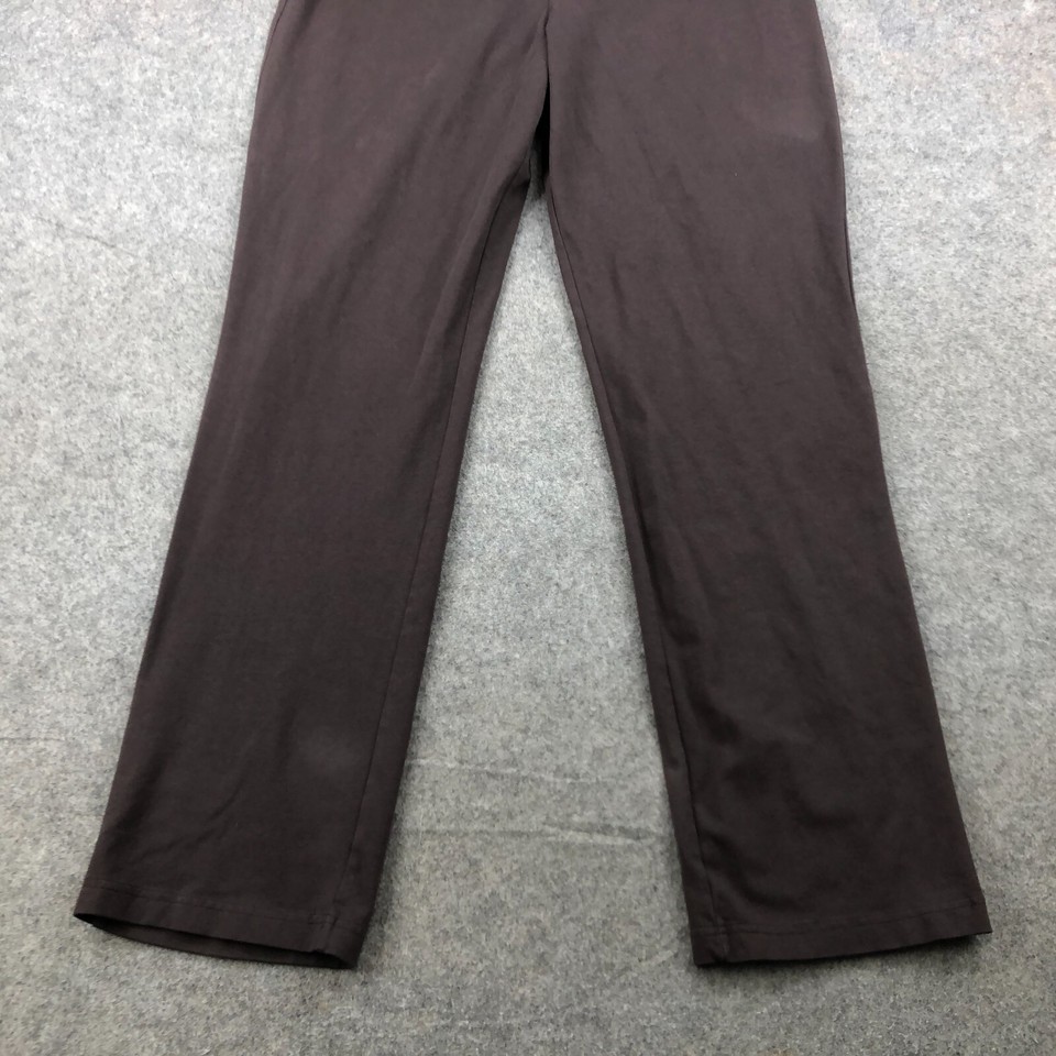 LL Bean Pants Womens Large Brown Casual Elastic Waist eBay