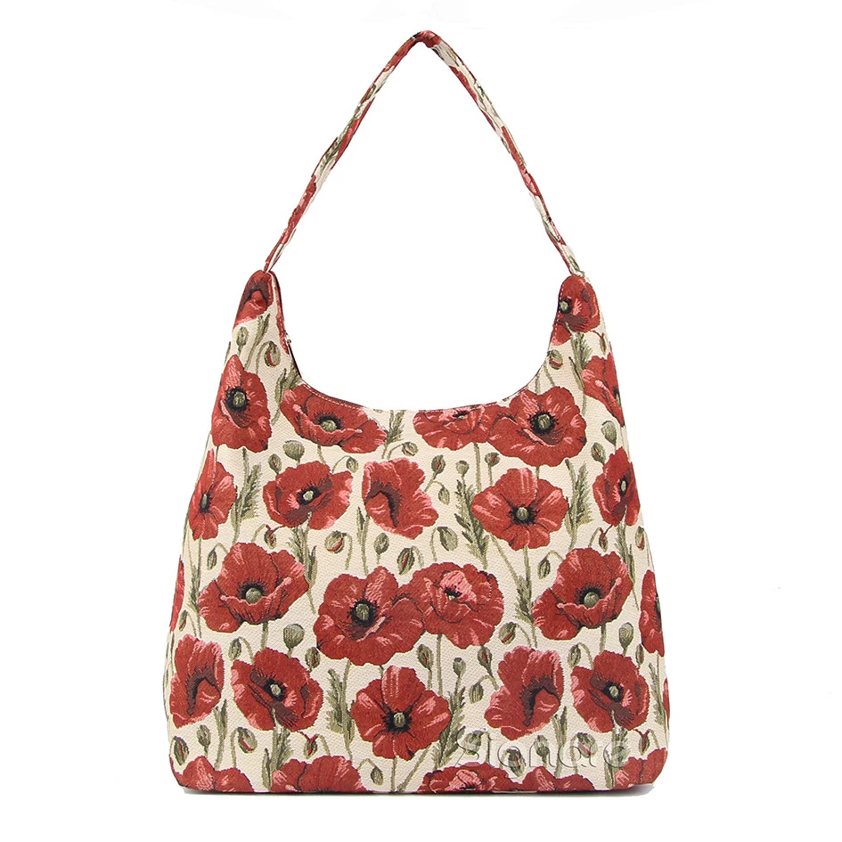 Tapiz Hobo Bolso de Mano Cartera Bolso de Hombro Diseño Floral por Signare
