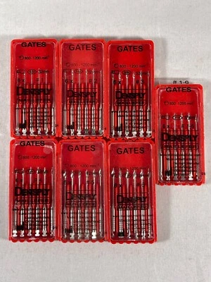 Dentsply Maillefer Glidden Gates Endo Rotary Drills 32mm all size (6 per pk)
