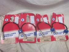 Vintage Lot of 4 Pro Co S16BQF-1 1/4 Female to Dual Banana Adapter 1 Ft