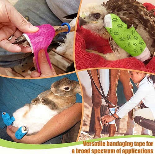 Self Adhesive Bandage Wrap Breathable Dog Bandage Pet Wraps Bandage 5cm*4.5m - Picture 3 of 14