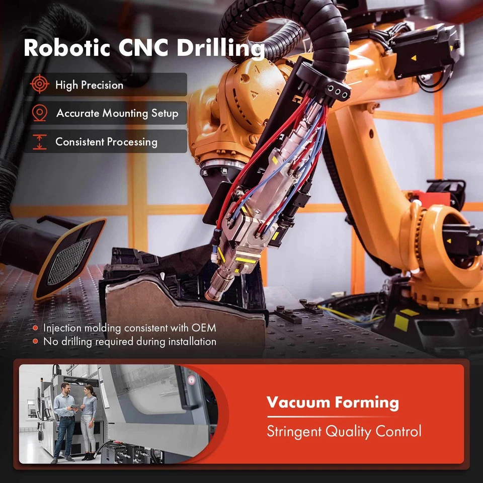 2x Forros de guardabarros interiores delanteros PE+PP protector contra salpicaduras protector para Scion tC 2011-2013 Foto 4 de 4