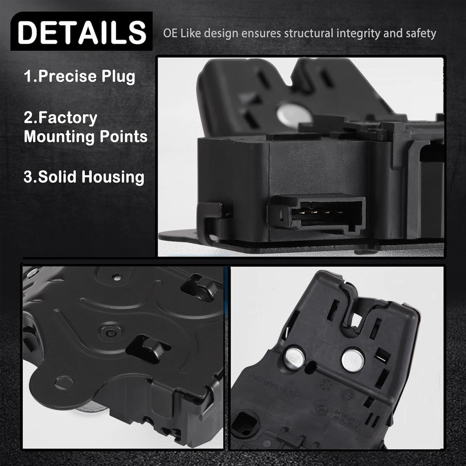 Actuador de cierre de tapa de bloqueo de maletero trasero para Chevy Chevrolet Malibu Cadillac 2013-2018 Foto 4 de 4