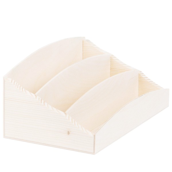 Holz Schreibtisch Organizer Tisch-Dokumentenablage Ablage 3Er Schreibtischbutler-image
