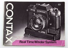 189230 Contax Real Time Winder System Genuine Original Instruction Manual