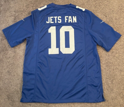 NIKE GIANTS ユニフォーム Men's Nike New York Giants Custom #10 Jets Fan Blue Football