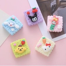 Sanrio Kawaii 5pc Cake Charms For Cell Phone Cases, Magnets Etc.