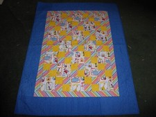DR SEUSS handmade baby, lap quilt A great GIFT 41 1/2 by 52"
