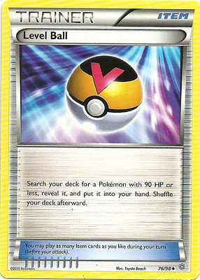 4x LEVEL BALL #76/98 XY Ancient Origins Pokemon Card Nonholo MINT