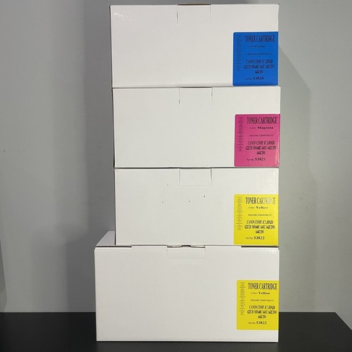 CANON 054 Compatible Toner Set of 4 For LBP664Cdw MF741Cdw MF743Cdw MF746Cdw New - 第 1/2 張圖片