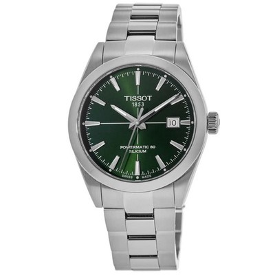 New Tissot Gentleman Powermatic 80 Green Dial Men's Watch T127.407.11.091.01